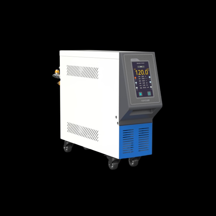 What role does a mold temperature controller play in reducing manual intervention
