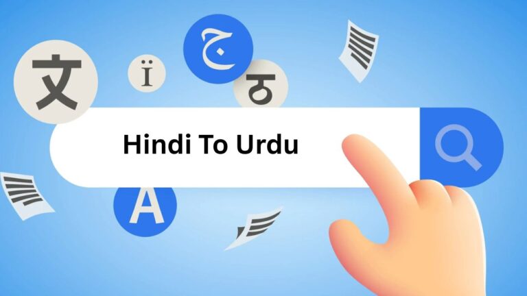 Hindi To Urdu