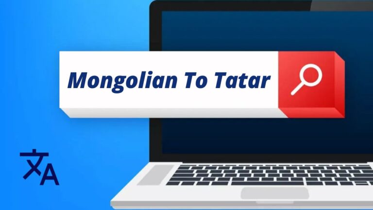 Mongolian To Tatar