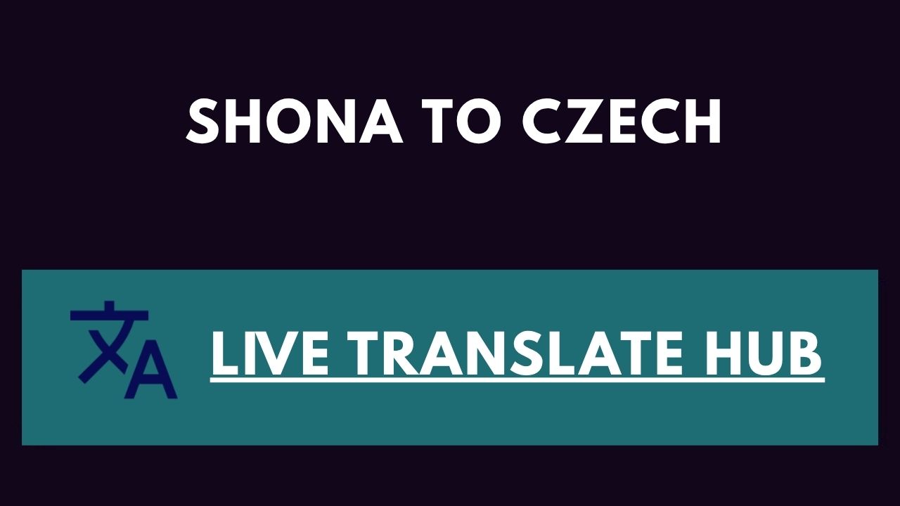 Shona To Czech