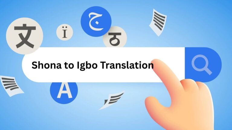 Shona to Igbo Translation