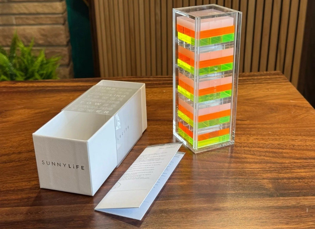 Shop Sunnylife Giant Jumbling Tower: The Ultimate Outdoor Game for Fun and Style