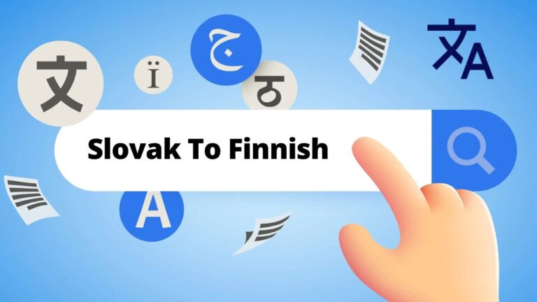 Slovak To Finnish