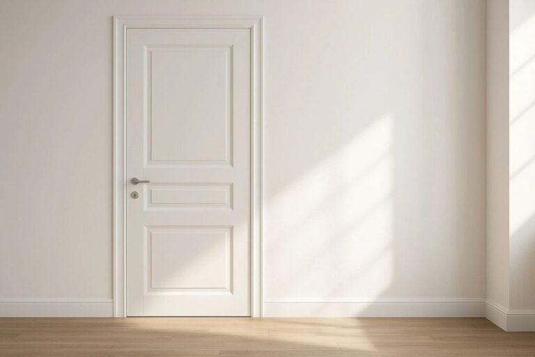 White interior doors in modern interiors